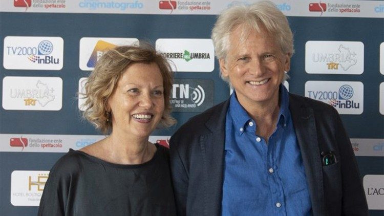 Nora Venturini e Giulio Scarpati al festival Castiglione Cinema 2022, organizzato dalla Fondazione Ente dello Spettacolo (foto Karen Di Paola)