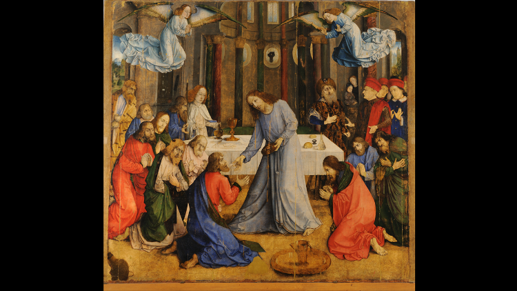 Giusto di Gand, Comunione degli Apostoli,  1473-1476, olio su tavola , cm 288x321,  ©Mic, Galleria Nazionale delle Marche, Urbino, Ph Claudio Ripalti