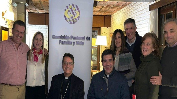 Esta es la delegación uruguaya en su totalidad (Foto de la Conferencia Episcopal del Uruguay)