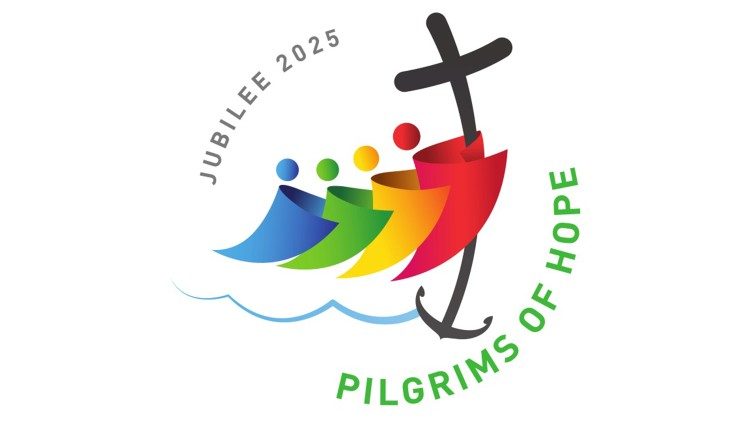 Pilgrims of Hope”: presented as motto and logo for the 2025 #Jubilee Year  in Rome - YouTube