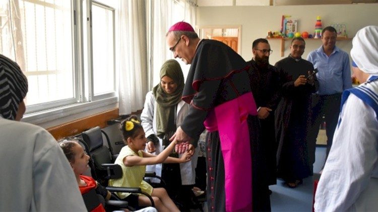 Visita semestral a Gaza del Patriarca Latino de Jerusalén, Su Beatitud Pierbattista Pizzaballa