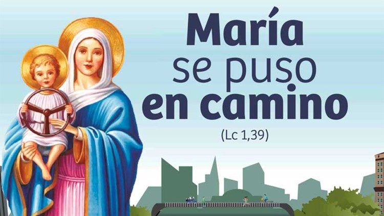 “María se puso en camino” (Lc 1, 39), es el lema de este año para la 54 Jornada de la responsabilidad en el tráfico.