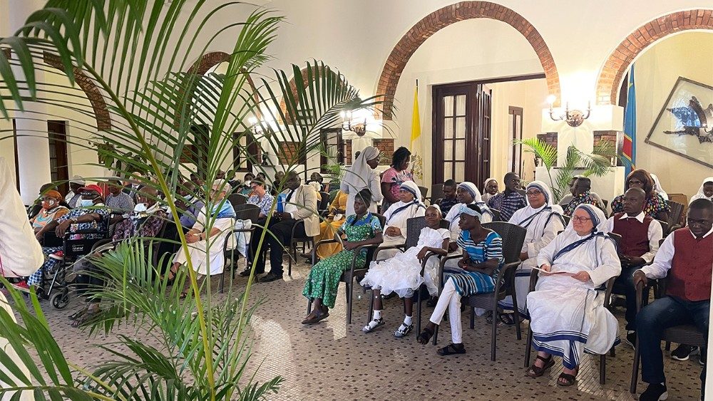2022.07.03 Il cardinale Pietro Parolin incontra le Congregazioni religiose di Kinshasa
