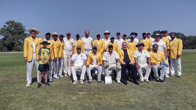 La squadra di cricket  di Athletica Vaticana 