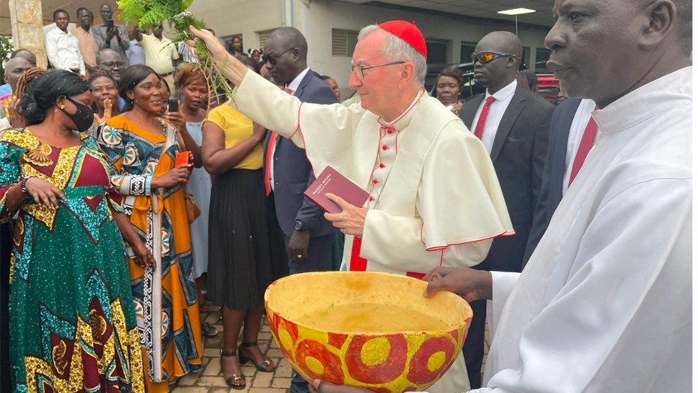 Messe clbre par le cardinal Parolin  Juba, Soudan du Sud, le 7 juillet 2022