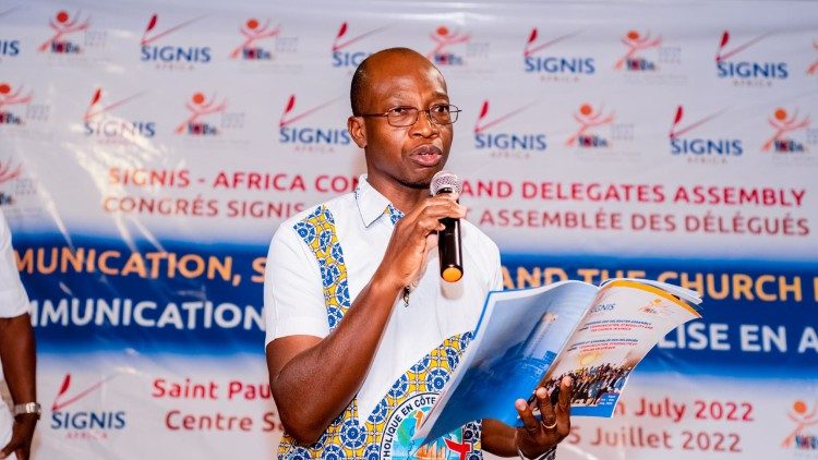 Participant au congrès Signis Afrique, à Kigali au Rwanda, le 17 juillet 2022. 