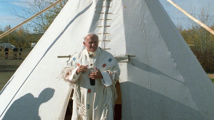 Ján Pavol II. v Kanade v roku 1987