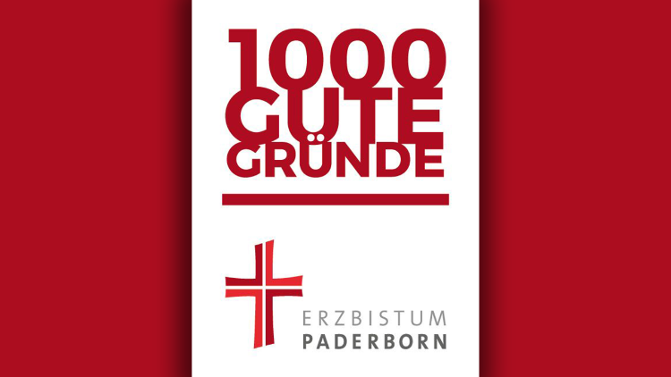 2022.07.22 1.000 gute Gründe – das Logo der Initiative (Foto: Erzbistum Paderborn)