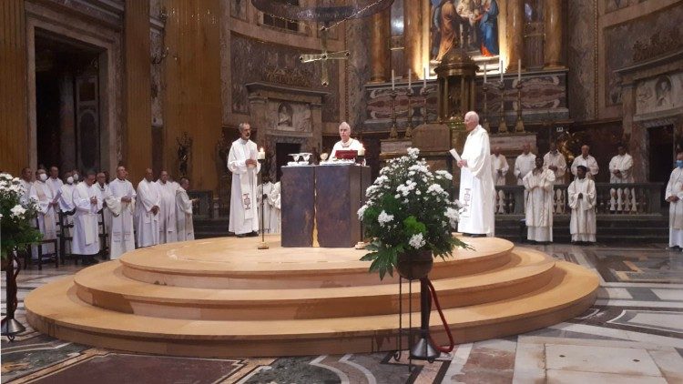 Celebración de la Fiesta de San Ignacio de Loyola en la Chiesa del Gesù, 31 de julio de 2022