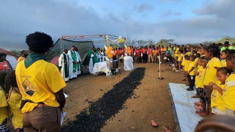 Encerramento do II Campo Nacional dos Escuteiros (Canaes), na ilha do Fogo (Cabo Verde)