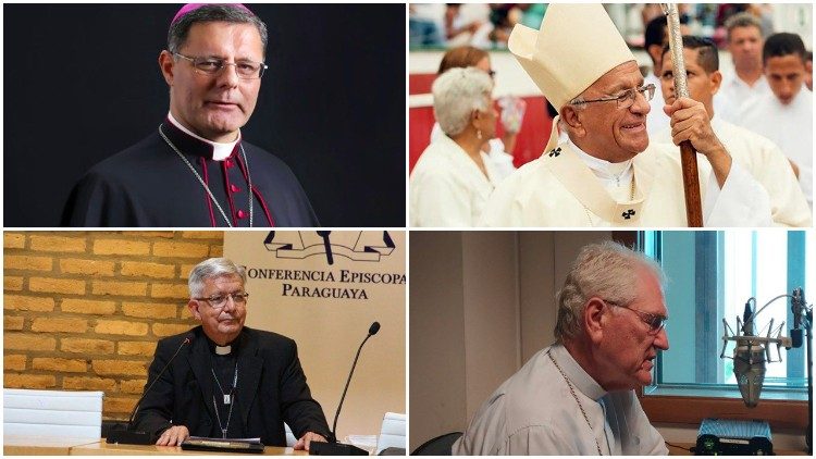 Estos son los cuatro pastores latinoamericanos que serán creados Cardenales por el Papa Francisco durante el consistorio del 27 de agosto. (Vatican Media)