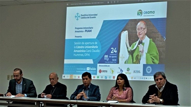 Sessão de abertura da Cátedra Universitária Pan-Amazônica: cardeal Cláudio Hummes, 