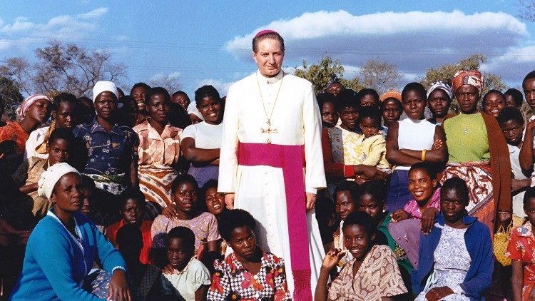 L'arcivescovo Martini in Zambia, nel luglio 1980