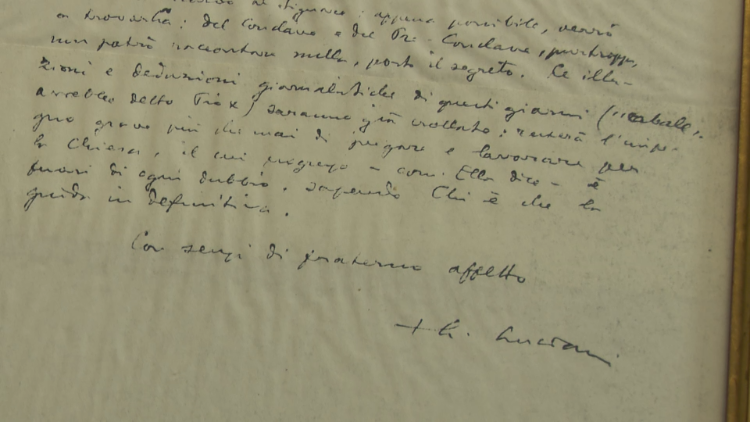 Kopie des unveröffentlichten Brief des seligen Albino Luciani/Johannes Paul I.