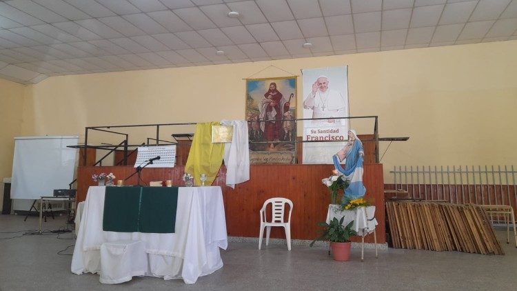 En Bajada Grande, provincia argentina de Entre Ríos, preparaban la comunidad para celebrar en acción de gracias por la beatificación de Juan Pablo I. 