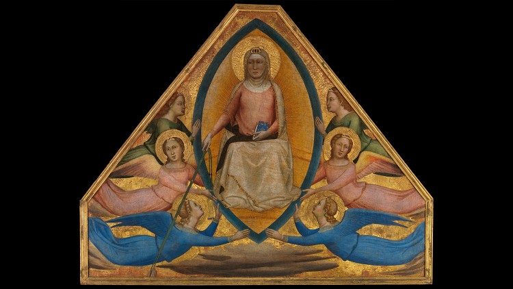 Bernardo Daddi, L’Assunzione della Vergine (1337-38; tempera e oro su tavola, (New York, Metropolitan Museum of Art, Robert Lehman Collection)