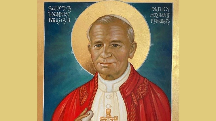 Janka Ferenc atya ikonja Szent II. János Pál pápáról    