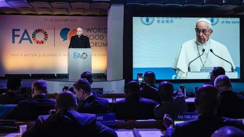 Francisco a la FAO: Millones de personas siguen padeciendo la miseria