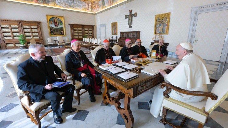 Encuentro del Papa con el CELAM - 31 de octubre de 2022 (Vatican Media).
