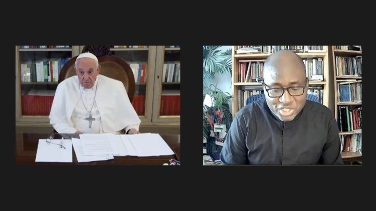 Papa Francisco no encontro com os jovens africanos