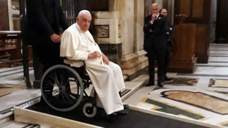 Schwester Lioba hat Papst Franziskus in Santa Maria Maggiore gesehen