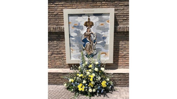 Esta es la imagen presente en los Jardines Vaticanos. (Vatican Media)