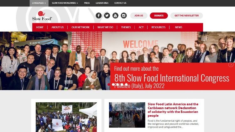 Sitio web oficial del movimiento “Slow Food”