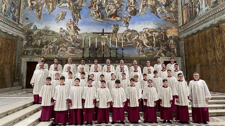 O coro da Capela Sistina do Vaticano