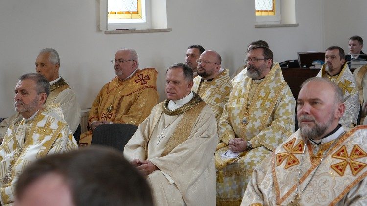 Biskupi Ukrainy podczas rekolekcji