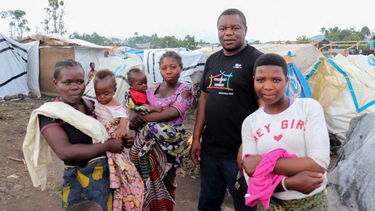 Le camp Don Bosco Ngangi, qui accueille les déplacés à Goma (RD Congo)