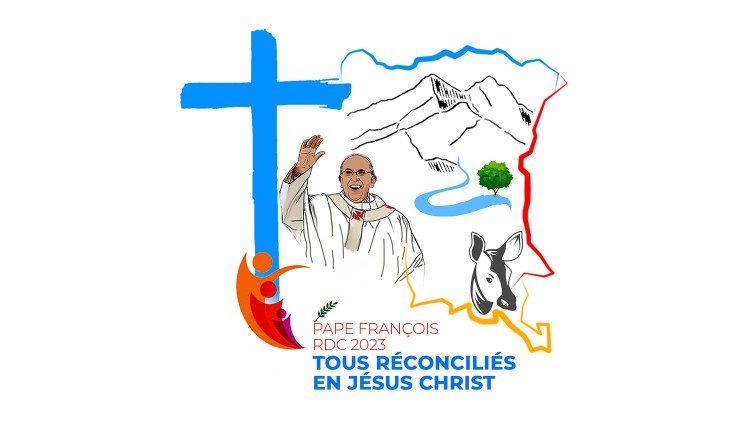 Papal logo for the DRC apostolic voyage.