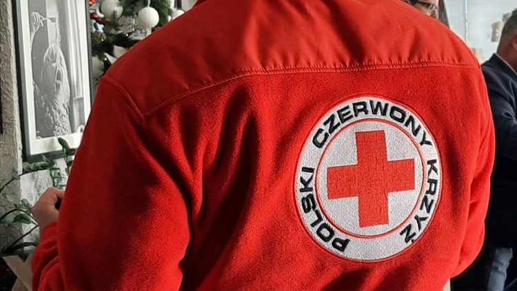 Gli operatori della Croce Rossa