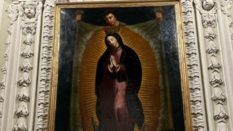 Un'immagine della Vergine di Guadalupe