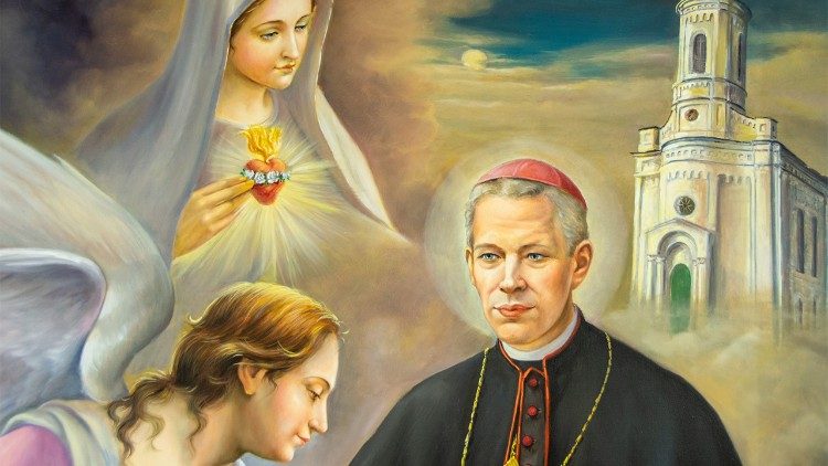 10 decembrie, comemorarea Fericitului episcop martir Anton Durcovici: pictură în ulei de Salvatore Seme