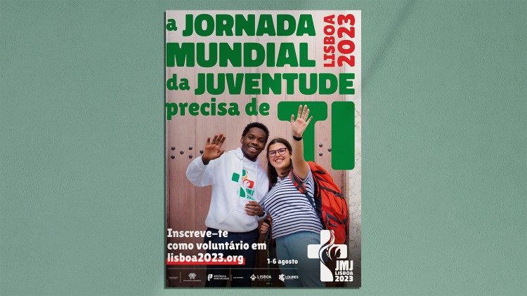 "Cartaz JMJ para Campanha Voluntários" 