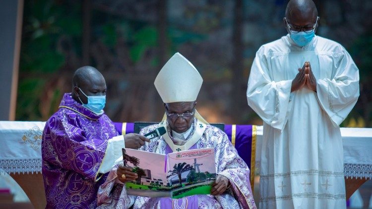Le cardinal Jean-Pierre Kutwa, archevêque d'Abidjan 