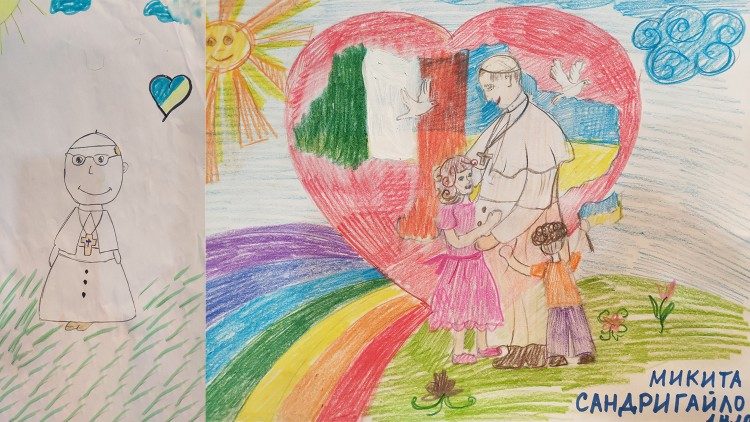 Dessin réalisé par les enfants de Kharkiv pour le concours