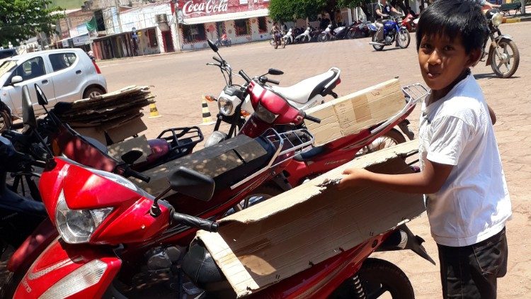 A motorcycle caretaker