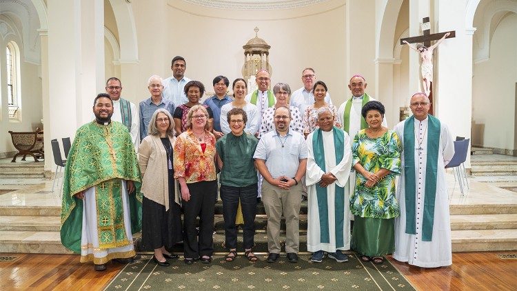 Synod organisers at the meeting in Melbourne