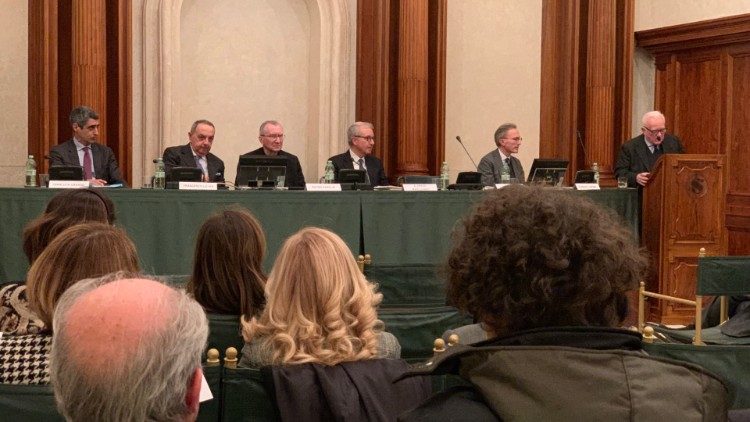 Un momento del convegno nella Biblioteca del Senato