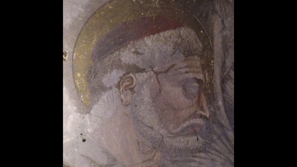 un dettaglio della figura di san Gioacchino