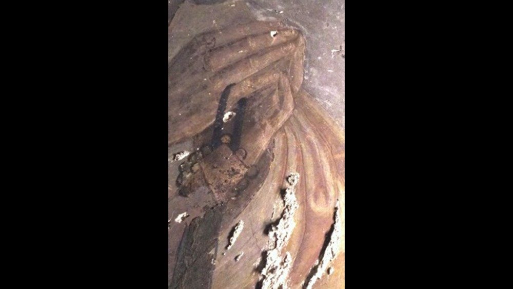 Un dettaglio dell'affresco