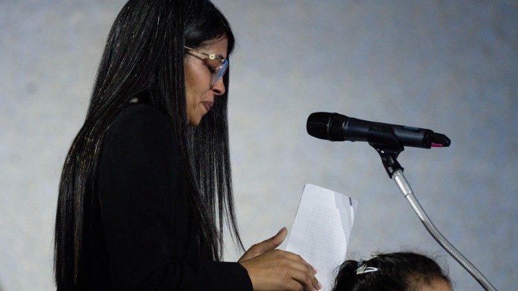 Zakia Seddiki in un intervento pubblico