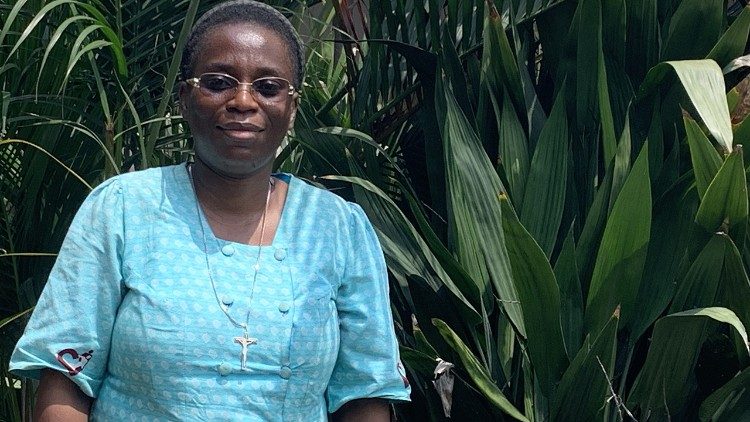 Soeur Benelie Kimia, directrice du centre Telema Matete