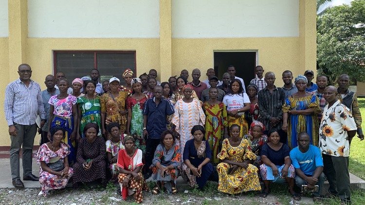 Les membres de l'Union des femmes maraichères et de la coopérative