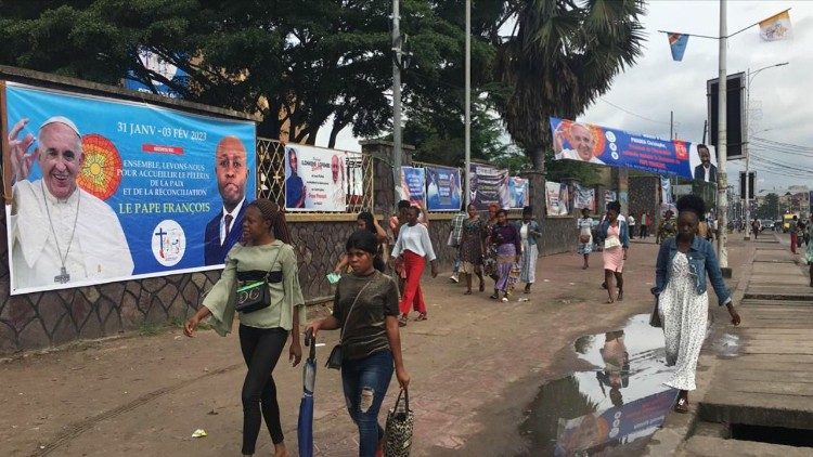 Una calle de Kinshasa, capital de la República Democrática del Congo