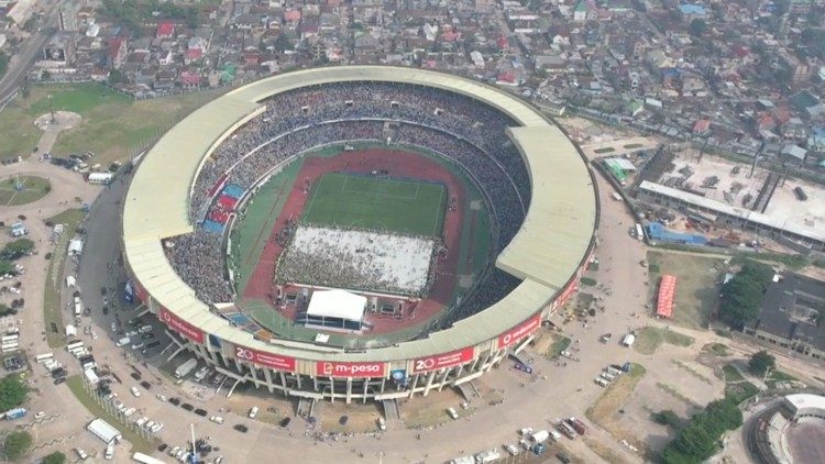 Lo Stadio dei Martiri visto dall'alto