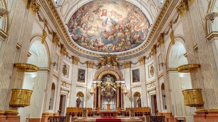 Interior de la Catedral de Segorbe, 徱 de Segorbe-Castelln, Espa?a.