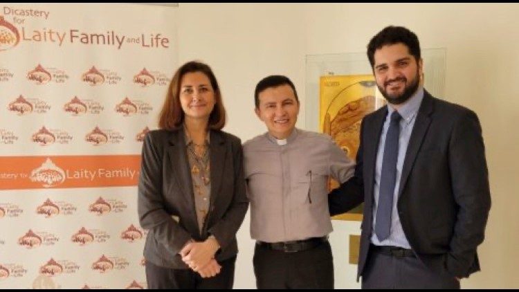 Visita ao Dicastério para os Leigos, a Família e a Vida. Foto: padre Crispim/arquivo pessoal