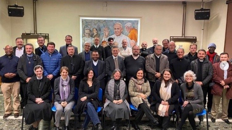 Visita dos assessores ao Dicastério para a Comunicação. Foto: padre Patriky Samuel Batista/arquivo pessoal